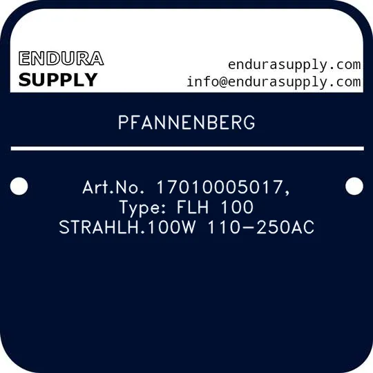 pfannenberg-artno-17010005017-type-flh-100-strahlh100w-110-250ac