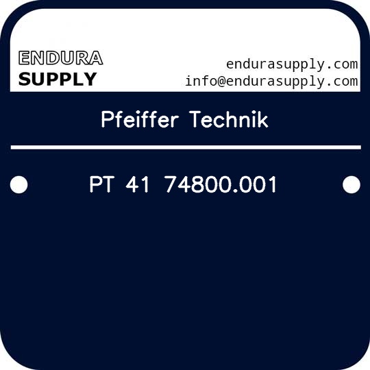 pfeiffer-technik-pt-41-74800001