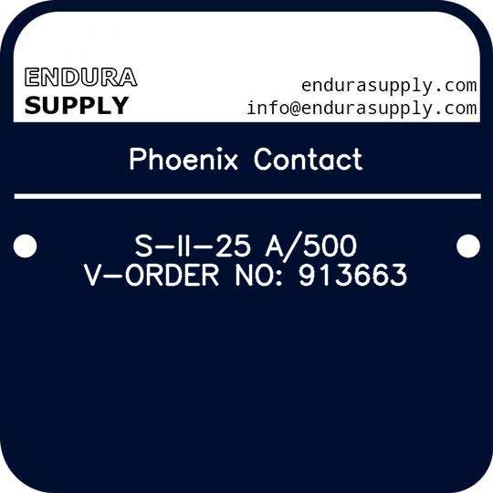 phoenix-contact-s-ii-25-a500-v-order-no-913663