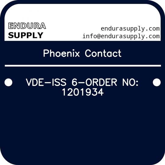 phoenix-contact-vde-iss-6-order-no-1201934