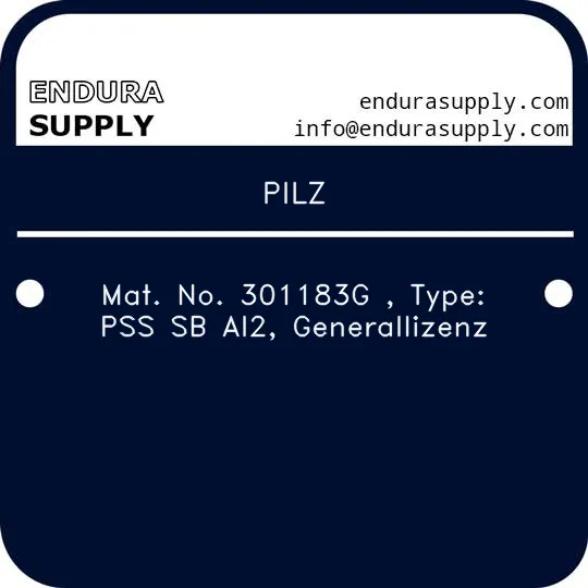 pilz-mat-no-301183g-type-pss-sb-ai2-generallizenz