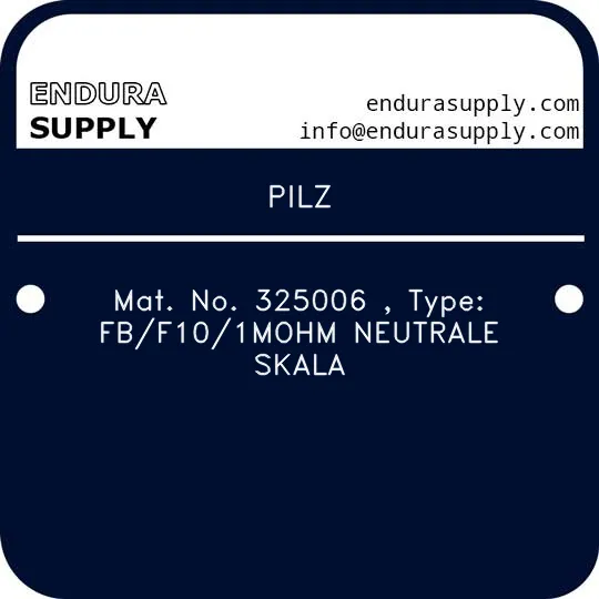 pilz-mat-no-325006-type-fbf101mohm-neutrale-skala