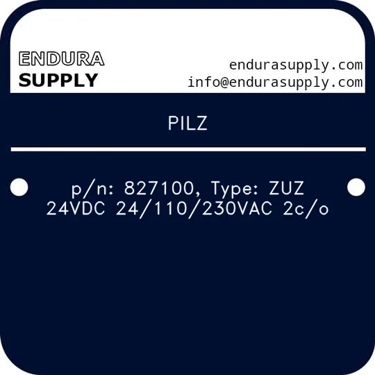 pilz-pn-827100-type-zuz-24vdc-24110230vac-2co