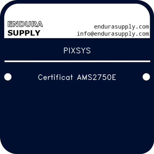 pixsys-certificat-ams2750e