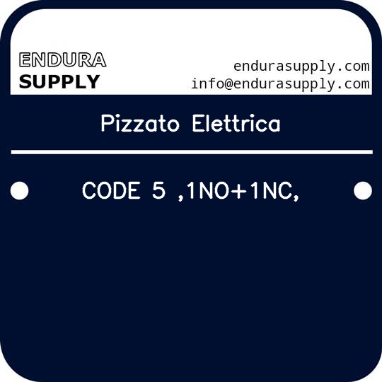 pizzato-elettrica-code-5-1no1nc