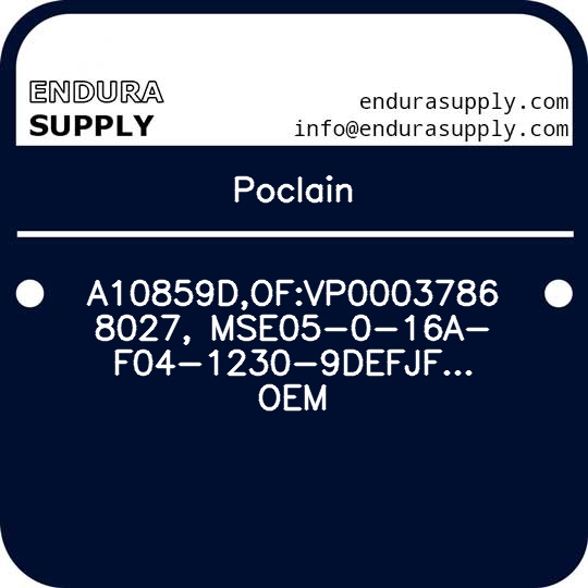 poclain-a10859dofvp00037868027-mse05-0-16a-f04-1230-9defjf-oem