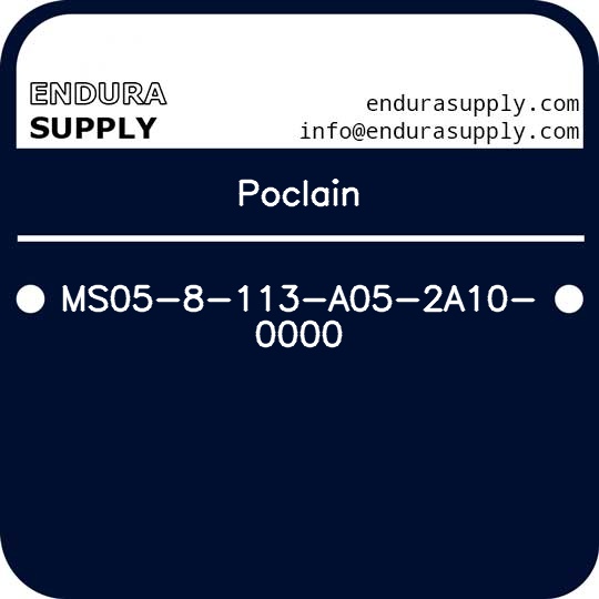 poclain-ms05-8-113-a05-2a10-0000
