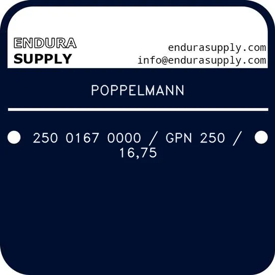 poppelmann-250-0167-0000-gpn-250-1675