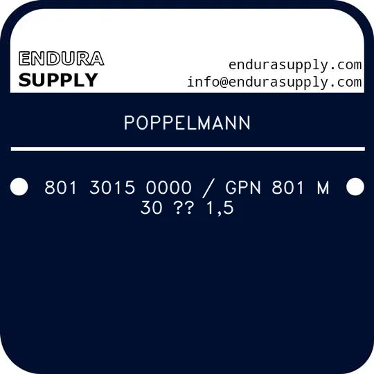 poppelmann-801-3015-0000-gpn-801-m-30-15