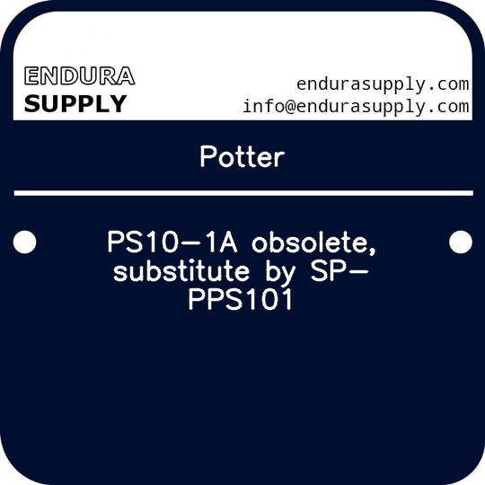 potter-ps10-1a-obsolete-substitute-by-sp-pps101