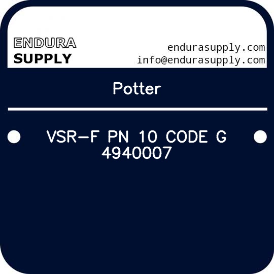 potter-vsr-f-pn-10-code-g-4940007