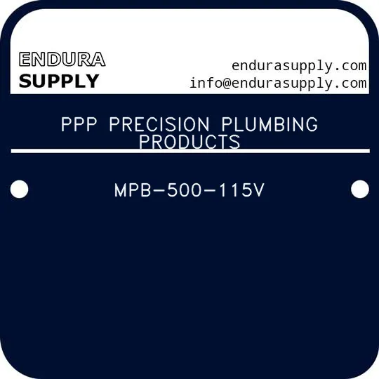 ppp-precision-plumbing-products-mpb-500-115v