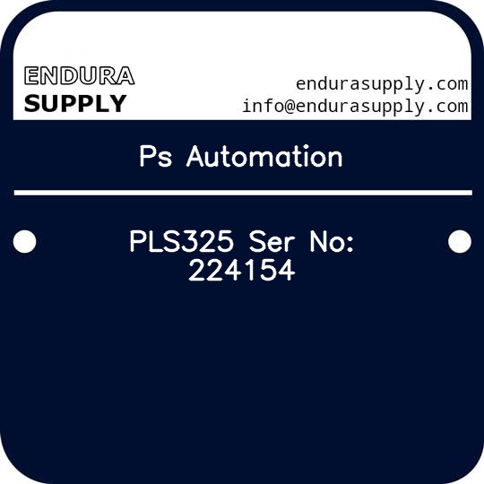 ps-automation-pls325-ser-no-224154