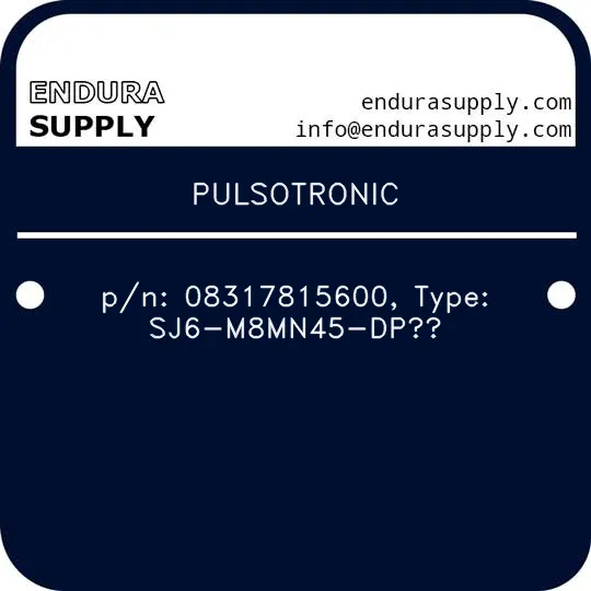 pulsotronic-pn-08317815600-type-sj6-m8mn45-dpo