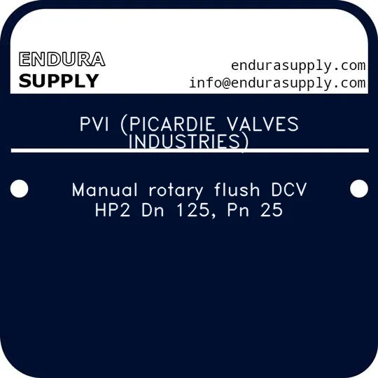 pvi-picardie-valves-industries-manual-rotary-flush-dcv-hp2-dn-125-pn-25