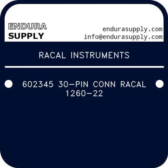 racal-instruments-602345-30-pin-conn-racal-1260-22