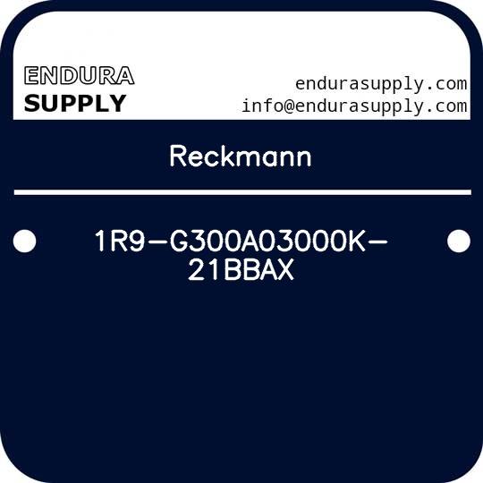 reckmann-1r9-g300a03000k-21bbax