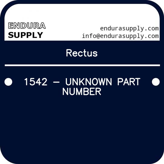 rectus-1542-unknown-part-number