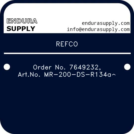 refco-order-no-7649232-artno-mr-200-ds-r134a