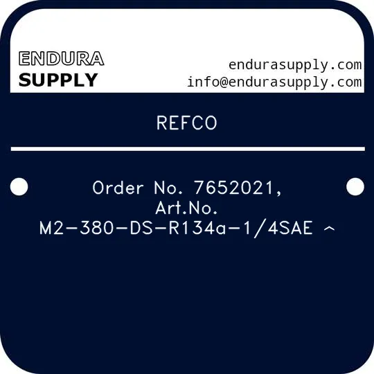 refco-order-no-7652021-artno-m2-380-ds-r134a-14sae