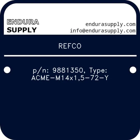 refco-pn-9881350-type-acme-m14x15-72-y