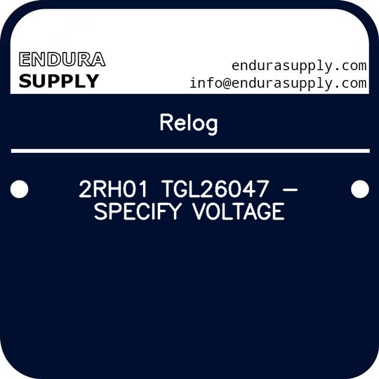 relog-2rh01-tgl26047-specify-voltage