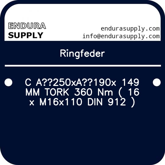 ringfeder-c-a-250xa-190x-149-mm-tork-360-nm-16-x-m16x110-din-912