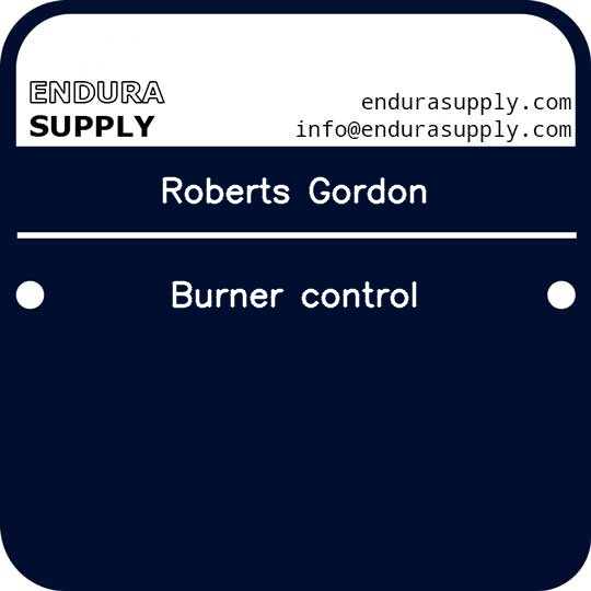roberts-gordon-burner-control
