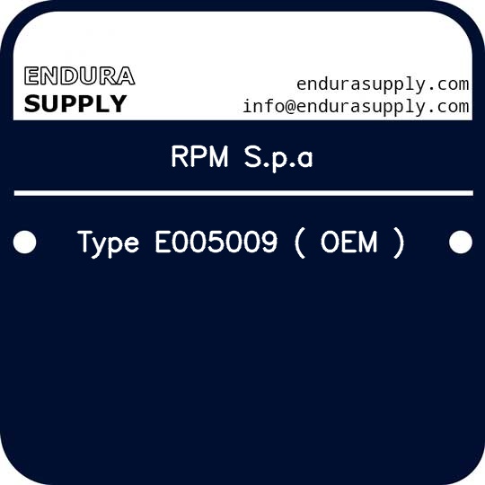 rpm-spa-type-e005009-oem