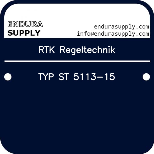 rtk-regeltechnik-typ-st-5113-15